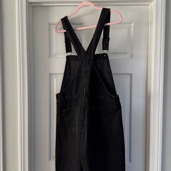 Free People We The Free Dark Denim Overalls Size: M - Picture 3 of 6